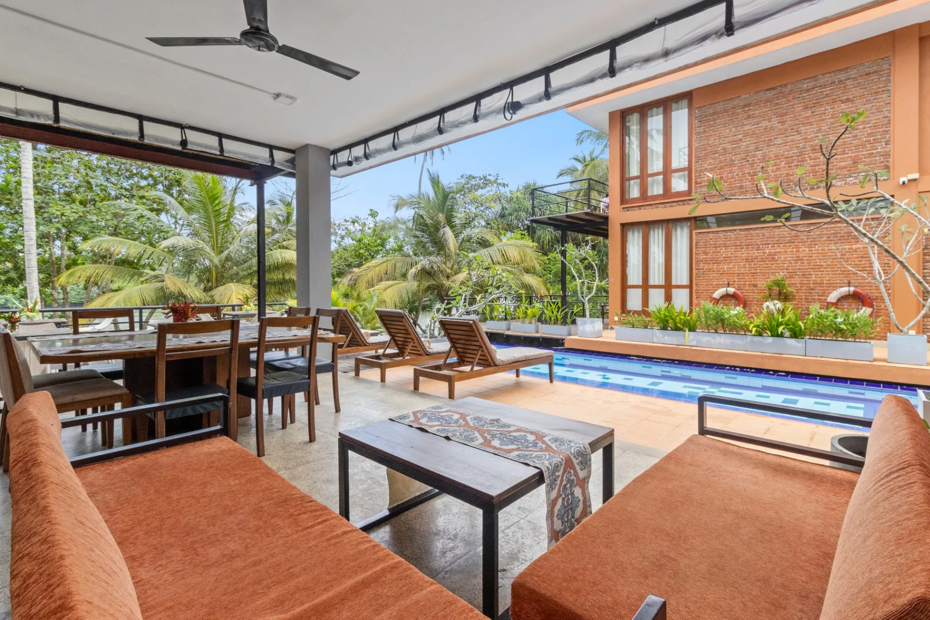 Ko Lake Villa lounge — private dining and gatherings
